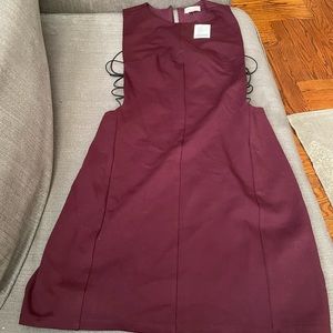 Plum colored dress with open sides